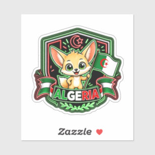 Algeria Kids Custom-Cut Vinyl Sticker