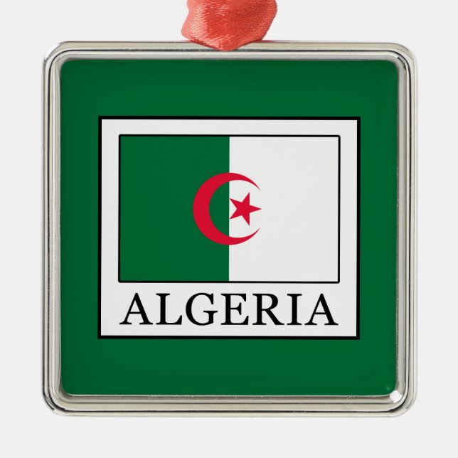Algeria Metal Ornament (Front)