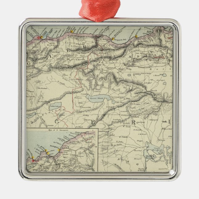 Algeria Metal Ornament (Front)