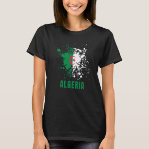 Algeria Retro Vintage Watercolors Sport Algerian F T-Shirt