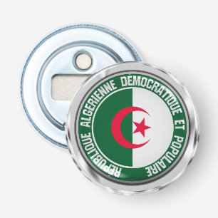 Algeria Round Emblem Bottle Opener