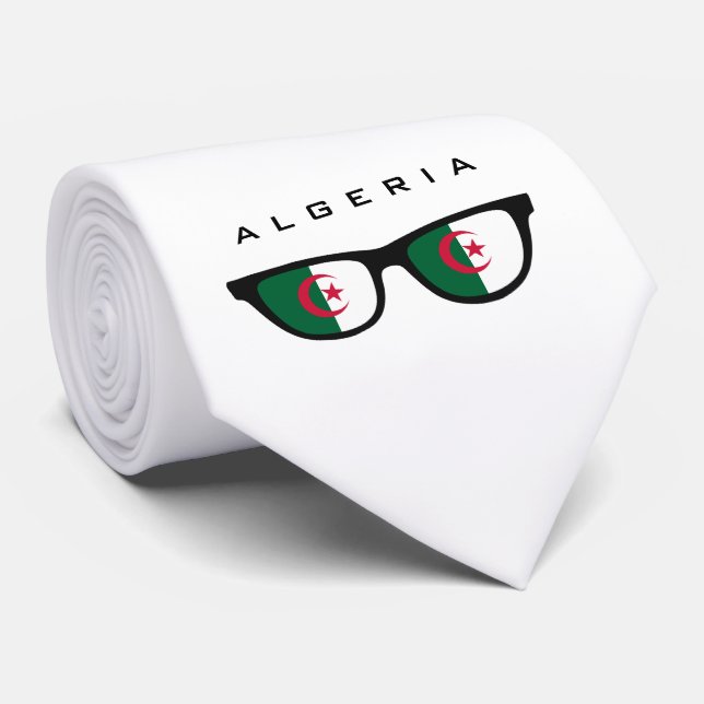 Algeria Shades custom text & colour tie (Rolled)