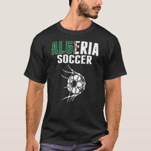 Algeria Soccer Ball In Net   Algerian Football Sup T-Shirt