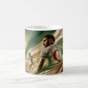 Algeria Soccer Players in Dynamic Motion Coffee Mug