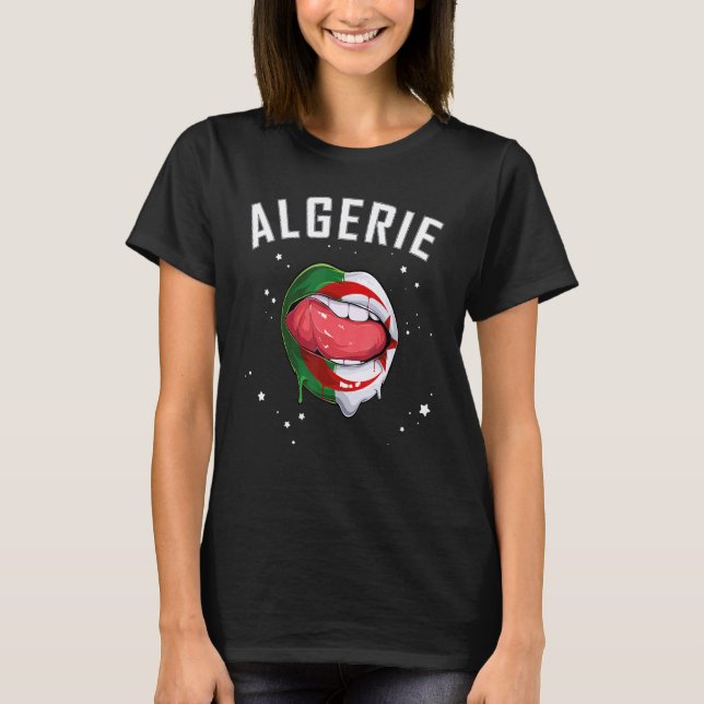 Algeria Soccer & Sports Team Algerian Fan T-Shirt (Front)