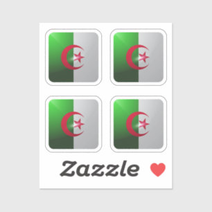 Algeria square glossy flag