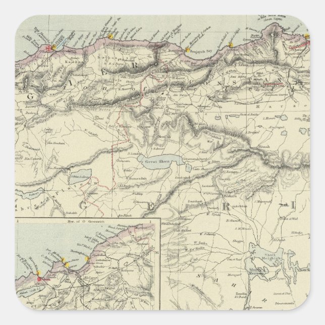 Algeria Square Sticker (Front)