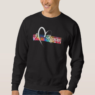 Algeria Tie Dye Cool Vintage Inspired Sweatshirt