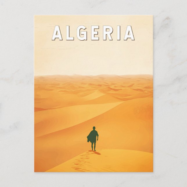 Algeria Travel Art Vintage Postcard (Front)