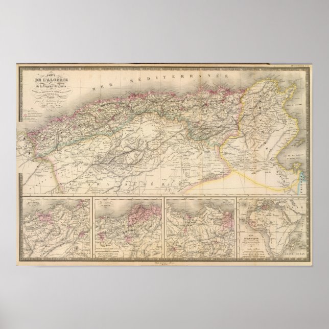 Algeria, Tunisia Poster (Front)