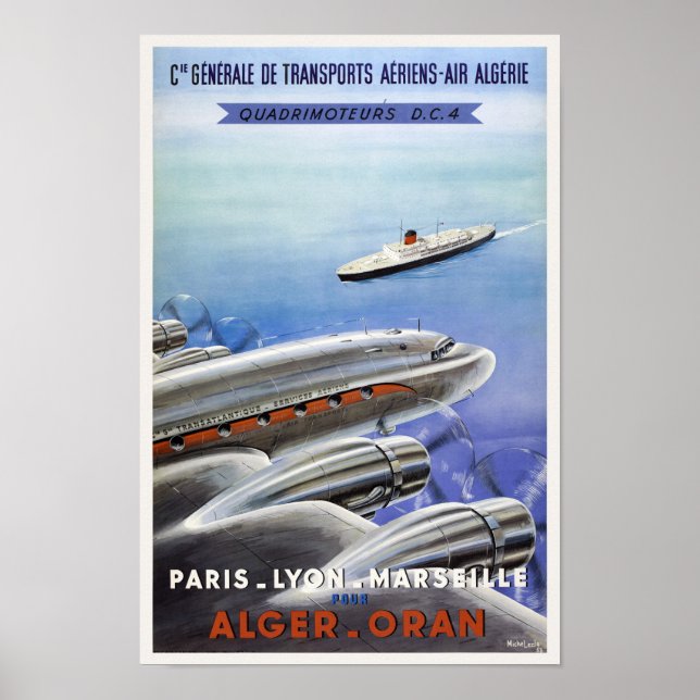 Algeria Vintage Travel Poster (Front)