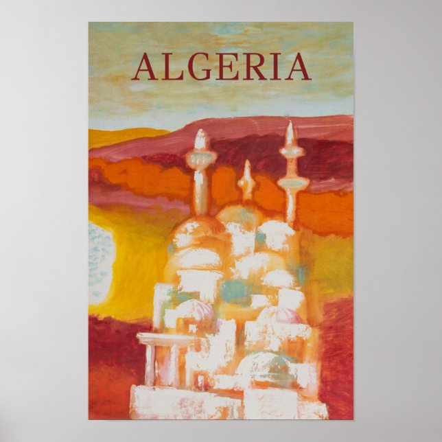 Algeria vinttravel poster (Front)