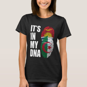 Algerian And Kiribati Mix DNA Heritage Flag T-Shirt