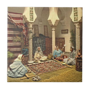 Algerian Carpet Makers 1899 Ceramic Tile