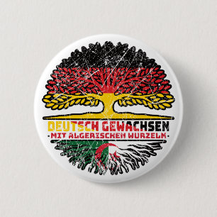Algerian Deutsch Baum Wurzel 6 Cm Round Badge