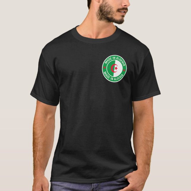 Algerian Flag Algeria T-Shirt (Front)
