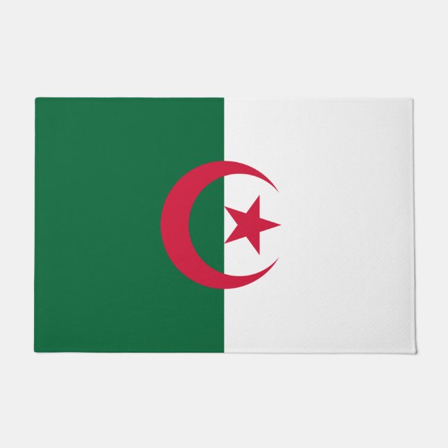 Algerian Flag Doormat (Front)