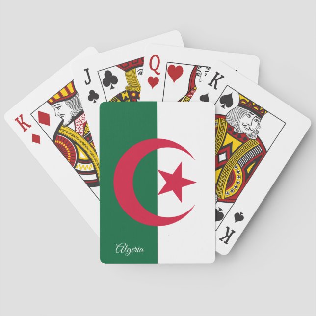 Algerian Flag Games, Algeria Playing Cards (Back)