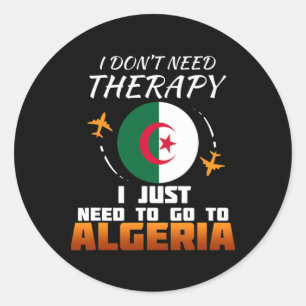 Algerian Flag I Algeria Flag I Vacation Gift I Alg Classic Round Sticker