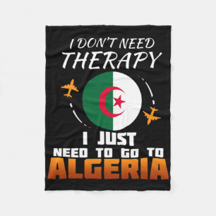 Algerian Flag I Algeria Flag I Vacation Gift I Alg Fleece Blanket