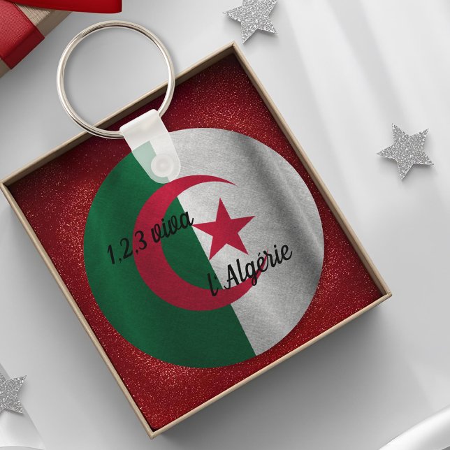 ALGERIAN FLAG KEY RING (Creator Uploaded)