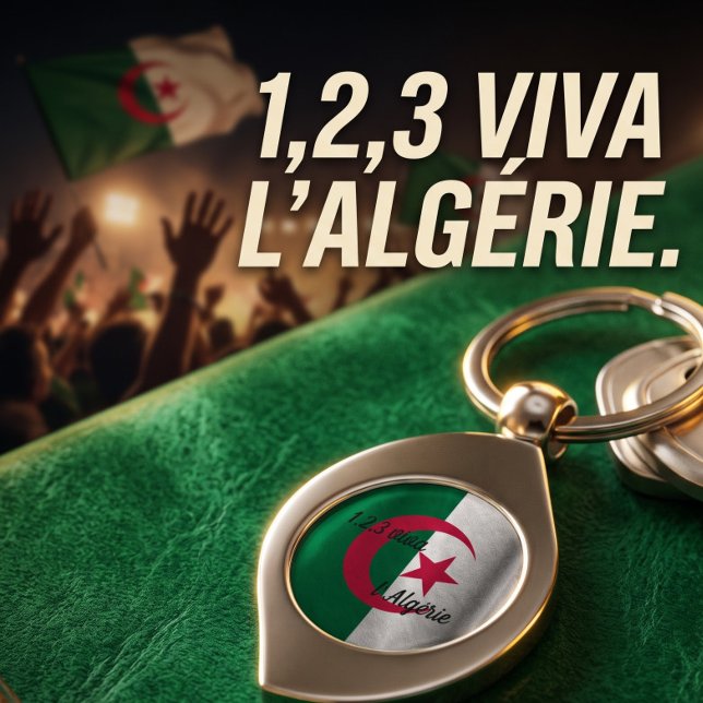 ALGERIAN FLAG KEY RING (Creator Uploaded)
