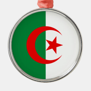 Algerian flag metal ornament