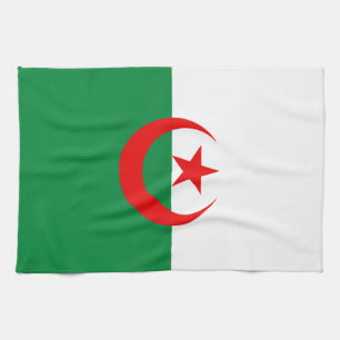 Algerian flag tea towel
