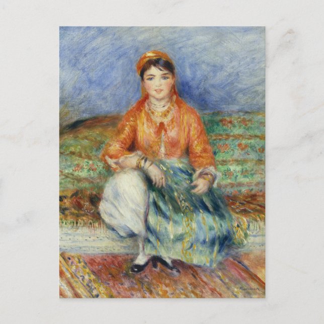 Algerian Girl by Pierre-Auguste Renoir Postcard (Front)