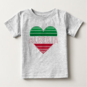 Algerian Heart, I Love Algeria Baby T-Shirt