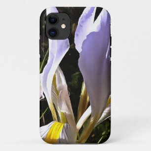 Algerian Iris Hyperrealistic Wildflower Painting iPhone 11 Case