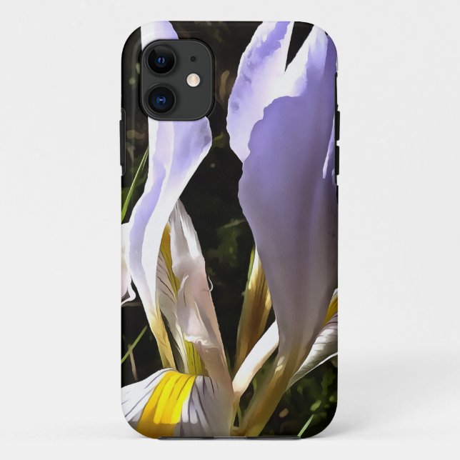 Algerian Iris Hyperrealistic Wildflower Painting Case-Mate iPhone Case (Back)