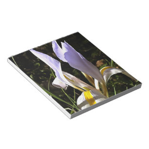Algerian Iris Hyperrealistic Wildflower Painting Notepad