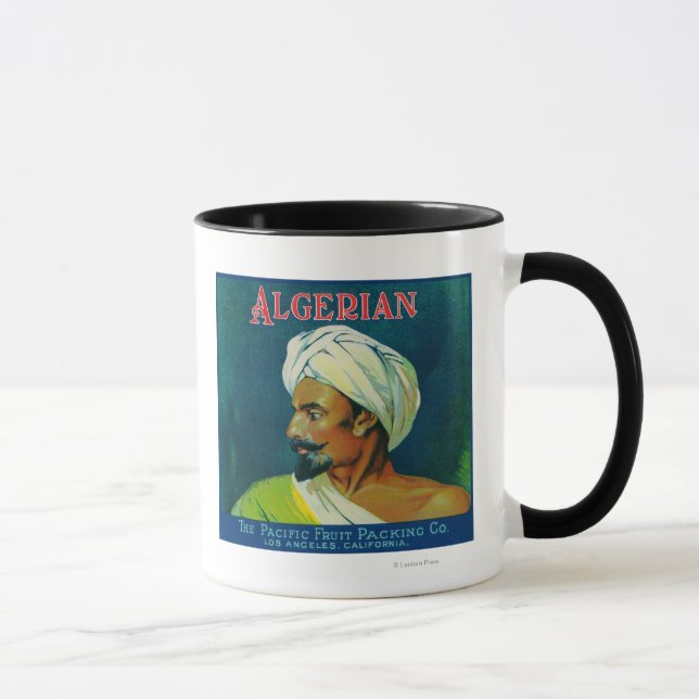 Algerian Orange Label Mug (Right)