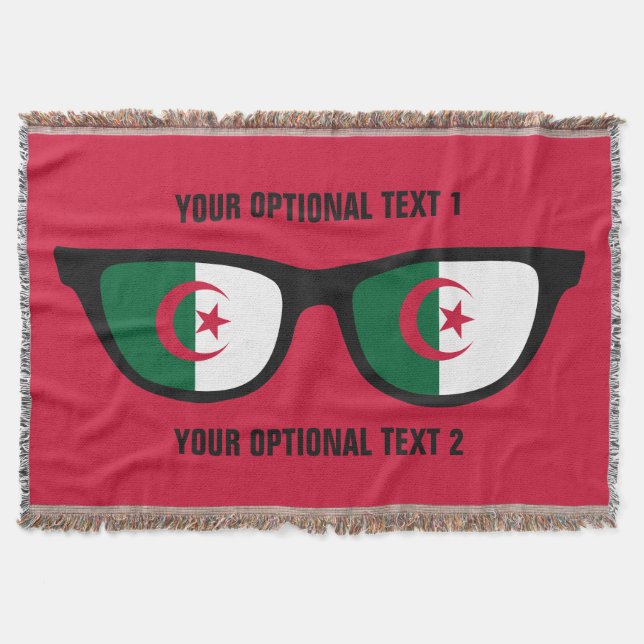 Algerian Shades custom throw blanket (Front)
