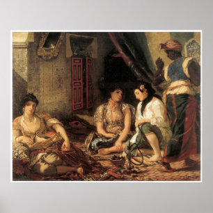 Algerian Women in their Apartments, 1834 Poster