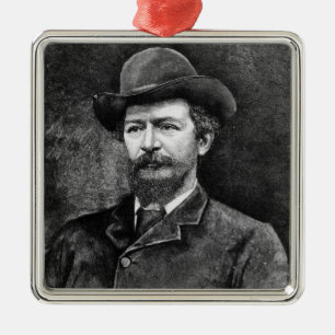Algernon Charles Swinburne Metal Tree Decoration