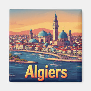 🧲 Algiers Algeria Travel Keepsake 🌍 Magnet