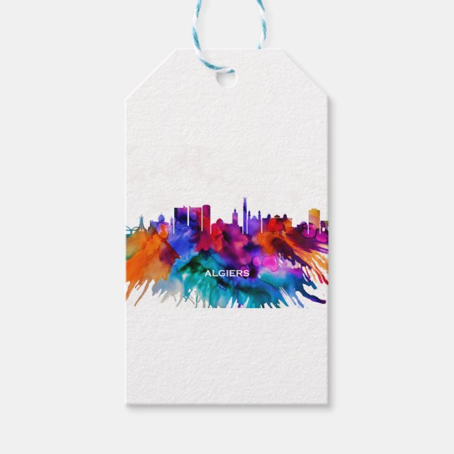 Algiers Skyline Gift Tags (Front)