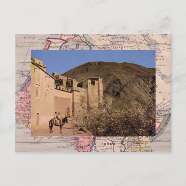 Algiers, Walled town, southern Morocco Postcard (Front)