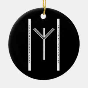 Algiz BW Ornaments