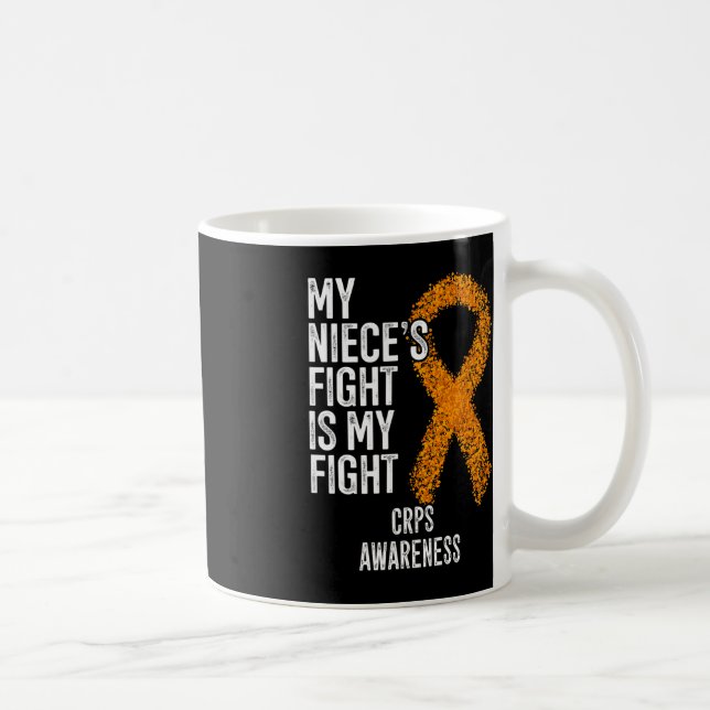 Algodystrophy My Niece's Fight Is My Fight CRPS Aw Coffee Mug (Right)