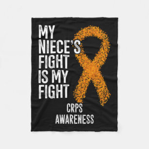 Algodystrophy My Niece's Fight Is My Fight Crps Aw Fleece Blanket