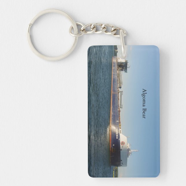 Algoma Bear acrylic key chain (Front)