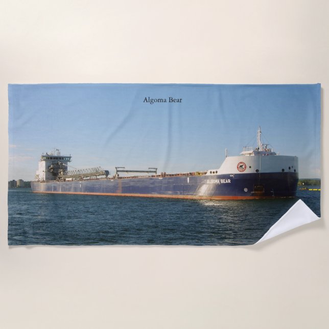 Algoma Bear beach towel (Front)