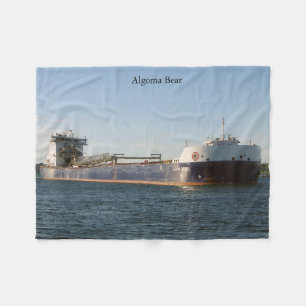 Algoma Bear fleece blanket