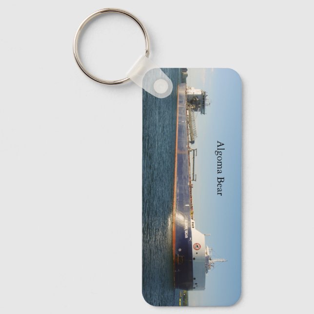 Algoma Bear metal key chain (Front)