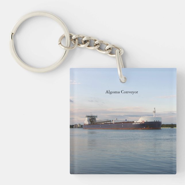 Algoma Conveyor acrylic key chain (Front)