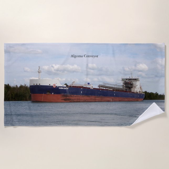 Algoma Conveyor beach towel (Front)