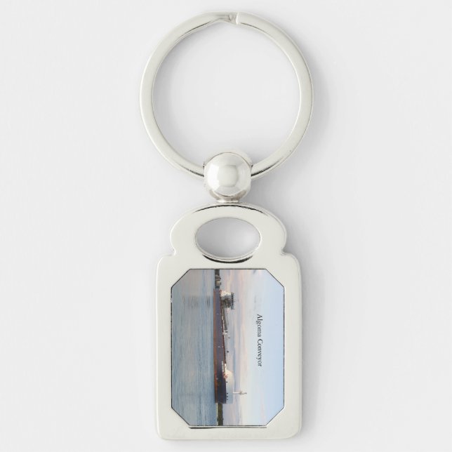 Algoma Conveyor metal key chain (Front)